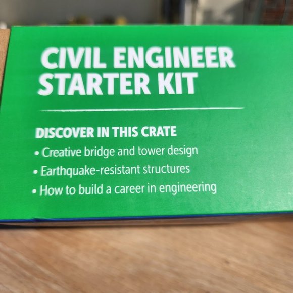 KiwiCo Civil Engineer Starter Kit Craft Science Set Kiwi Co. STEM Engineering Sh - Picture 9 of 16